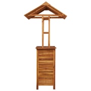 Vidaxl Outdoor Bar Table With Rooftop 122x106x217 Cm Solid Acacia Wood Vidaxl Outdoor Bar Table With Rooftop 122x106x217 Cm Solid Acacia Wood