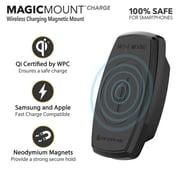 Scosche MagicMount Charge 10W Magnetic Qi-Certified Freeflow Smartphone Vent Mount Charger Scosche MagicMount Charge 10W Magnetic Qi-Certified Freeflow Smartphone Vent Mount Charger