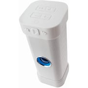 Brookstone Big Blue Unplugged Wireless Indoor-Outdoor Speaker-white Brookstone Big Blue Unplugged Wireless Indoor-Outdoor Speaker-white