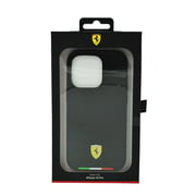 Ferrari Hc Pu Carbon Effect Case With Italian Flag Line For Iphone 14 Pro Black