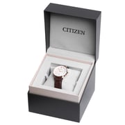 Citizen Dress Brown Leather Analog Watch For Women EQ9063-04D Citizen Dress Brown Leather Analog Watch For Women EQ9063-04D
