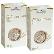 Buy Earths Finest Organic Steel Cut Oats 500g (Pack of 2pcs) Online in