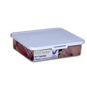 Lunch Box Rectangular Clear/White 2L