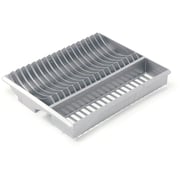 Plate Rack Metallic Silver