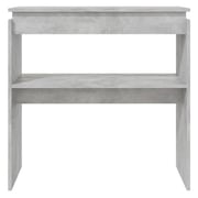 Vidaxl Console Table Concrete Grey 80x30x80 Cm Engineered Wood Vidaxl Console Table Concrete Grey 80x30x80 Cm Engineered Wood