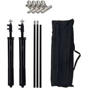 Coopic S02 Photography Kit 2m*2m / 200cm*210cm Backdrop Stand Background Support System With 4pcs Steel Clamp And 1 Carrying Bag (plus Grey Backdrop) Coopic S02 Photography Kit 2m*2m / 200cm*210cm Backdrop Stand Background Support System With 4pcs Steel Clamp And 1 Carrying Bag (plus Grey Backdrop)