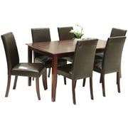 HomeStyle SH47488 Kristen Dining Set with 6 Chairs Brown