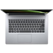 Acer A114-33-C11W NX.A9JEM.008 Laptop - Celeron 1.1GHz 4GB 128GB Win11 14inch FHD Silver English/Arabic Keyboard