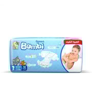 Sanita Bambi Size 3 Medium 5-9 Kg Giant Pack 54 Pcs