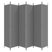 vidaXL 6-Panel Room Divider Anthracite 300x220 cm Fabric vidaXL 6-Panel Room Divider Anthracite 300x220 cm Fabric