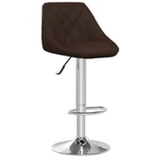 Vidaxl Bar Stools 2 Pcs Brown Faux Leather Vidaxl Bar Stools 2 Pcs Brown Faux Leather