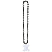 Beistle Black Chain Beads W/Skull & Crossbones Medallion Party Accessory (1 Count) (1/Card) Beistle Black Chain Beads W/Skull & Crossbones Medallion Party Accessory (1 Count) (1/Card)