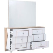 Malena Dresser with Mirror and Stool 1400*420*800 mm Malena Dresser with Mirror and Stool 1400*420*800 mm