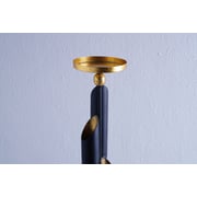 Gregorian Candle Holder Black/gold 11x11x49cm Gregorian Candle Holder Black/gold 11x11x49cm