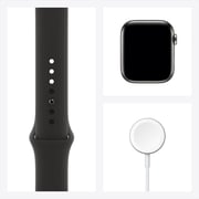 Apple Watch Series 6 GPS+Cellular 40mm Graphite Stainless Steel Case with Black Sport Band Apple Watch Series 6 GPS+Cellular 40mm Graphite Stainless Steel Case with Black Sport Band
