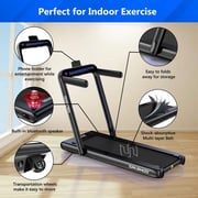 Sparnod Fitness 2 in 1 Foldable Treadmill For Home Come Under Desk Walking Pad- STH-3030 (4 HP Peak) Sparnod Fitness 2 in 1 Foldable Treadmill For Home Come Under Desk Walking Pad- STH-3030 (4 HP Peak)