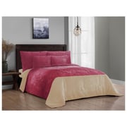 Velvet Winter Collection 6pcs Comforter Set Pink