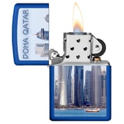 Zippo CI400138 229 Qatar Doha Nature Royal Blue Matte Windproof Lighter Zippo CI400138 229 Qatar Doha Nature Royal Blue Matte Windproof Lighter