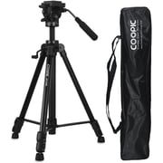 Coopic Cp-vt05 Professional Video Tripod Max Height 167cm Platinum Aluminum Light Weight With Quick Release Plate Fluid Video Pan Head, For Dslr & Video Cameras Max Load Upto 10kg (black) Coopic Cp-vt05 Professional Video Tripod Max Height 167cm Platinum Aluminum Light Weight With Quick Release Plate Fluid Video Pan Head, For Dslr & Video Cameras Max Load Upto 10kg (black)