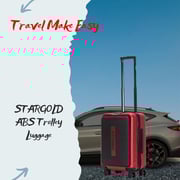 STARGOLD ABS Trolley 20-Inch Front Pocket Travel Luggage Bag / Multi-Directional / Four Double Wheels with TSA Lockable Suitcase Red STARGOLD ABS Trolley 20-Inch Front Pocket Travel Luggage Bag / Multi-Directional / Four Double Wheels with TSA Lockable Suitcase Red