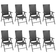 Vidaxl 9 Piece Garden Dining Set Black Vidaxl 9 Piece Garden Dining Set Black