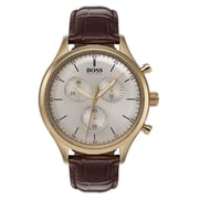 Hugo Boss Companion Watch For Men with Brown Leather Strap