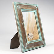 Lawrence Frames Weathered Wood With Verdigris Wash Picture Frame-5X7 inches Lawrence Frames Weathered Wood With Verdigris Wash Picture Frame-5X7 inches