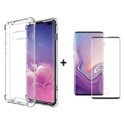 Hyphen Clear Case + TG Screen Protector For Galaxy S10 Plus