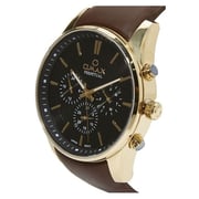 Omax PG11G25I Mens Multifunction Leather Watch