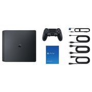 Sony PS4 Slim Gaming Console 500GB Black + Horizon Zero Dawn Complete Edition + Uncharted 4 A Thief's End + PSVR Gran Turismo Sport + Fortnite + PS Plus 3 Months Code