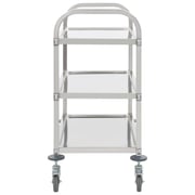vidaXL 3-Tier Kitchen Trolley 96.5x55x90 cm Stainless Steel vidaXL 3-Tier Kitchen Trolley 96.5x55x90 cm Stainless Steel
