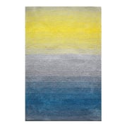 Shaggy Modern Design Carpet Grey/Blue/Yellow