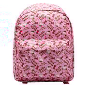 Hello Kitty Texture Zip Closure Backpack, School Bag, Pink Hello Kitty Texture Zip Closure Backpack, School Bag, Pink