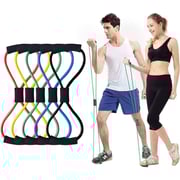 ULTIMAX Figure 8 Resistance Band, Resistance Bands for Women, 8 Shaped Resistance Band for Arms, Chest Expander, Yoga Gym Fitness Pulling Rope 8 Word Elastic - Assorted Color ULTIMAX Figure 8 Resistance Band, Resistance Bands for Women, 8 Shaped Resistance Band for Arms, Chest Expander, Yoga Gym Fitness Pulling Rope 8 Word Elastic - Assorted Color