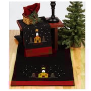 Home Collection By Raghu Silent Night Towel, 18 By 28-Inch, Black Barn Red Set Of 2 Home Collection By Raghu Silent Night Towel, 18 By 28-Inch, Black Barn Red Set Of 2
