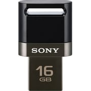 Sony USM16SA3 USB On The Go Flash Drive 16GB Black Sony USM16SA3 USB On The Go Flash Drive 16GB Black