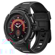 Spigen Rugged Armor Pro Designed For Samsung Galaxy Watch5 Pro Case With Band 45mm (2022) - Black Spigen Rugged Armor Pro Designed For Samsung Galaxy Watch5 Pro Case With Band 45mm (2022) - Black