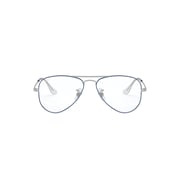 Ray Ban Juniors Kids Aviator Frame Silver -blue Unisex Rb1089 4074 Size 50 Ray Ban Juniors Kids Aviator Frame Silver -blue Unisex Rb1089 4074 Size 50
