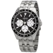 Guess Odyssey Silver Stainless Steel Multi-function Watch For Men W1107G1