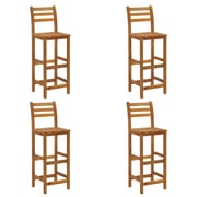 Vidaxl Bar Stools 4 Pcs Solid Acacia Wood Vidaxl Bar Stools 4 Pcs Solid Acacia Wood