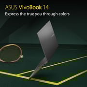 ASUS Vivobook 14 Slim Laptop - 11th Gen Core i5 2.4GHz 8GB 512GB 2GB 14inch FHD Win11 Black English/Arabic Keyboard K413EQ EB472W (2022) Middle East Version ASUS Vivobook 14 Slim Laptop - 11th Gen Core i5 2.4GHz 8GB 512GB 2GB 14inch FHD Win11 Black English/Arabic Keyboard K413EQ EB472W (2022) Middle East Version