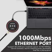Promate Usb-c Hub, 100w Type-c Pd,hdmi,dual Usb Port,ethernet,wireless Charging Pad, Centerhub Mar Promate Usb-c Hub, 100w Type-c Pd,hdmi,dual Usb Port,ethernet,wireless Charging Pad, Centerhub Mar