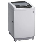 LG Washing Machine Top Load Fully Automatic Washer Silver 9Kg, Smart Inverter, Smart Motion, TurboDrum, Pre-auto wash - T1369NEHTF