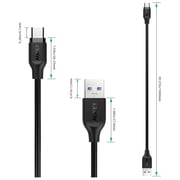 Aukey CB-CMD3 USBC Cable 1M Black X 3 Pack Aukey CB-CMD3 USBC Cable 1M Black X 3 Pack