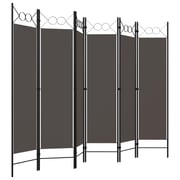 Vidaxl 6-panel Room Divider Anthracite 240x180 Cm Vidaxl 6-panel Room Divider Anthracite 240x180 Cm