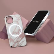 Case Mate LuMee Duo Case Rose Metallic White Marble For iPhone 12Pro Max