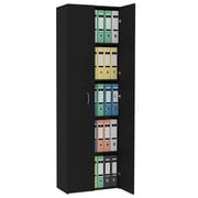 vidaXL Office Cabinet Black 60x32x190 cm Engineered Wood vidaXL Office Cabinet Black 60x32x190 cm Engineered Wood