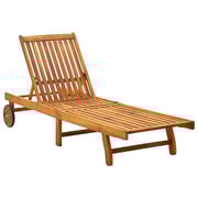 vidaXL Sun Lounger Solid Acacia Wood vidaXL Sun Lounger Solid Acacia Wood