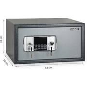 Rubik Safe Box With Dual Security Lock For Home Office Secure Documents Cash Passports Money Jewelry (44x38x24cm) Grey Rubik Safe Box With Dual Security Lock For Home Office Secure Documents Cash Passports Money Jewelry (44x38x24cm) Grey