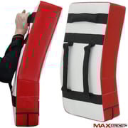 X Maxstrength Gel Kick Strike Shield for Kickboxing Training | Curved Muay Thai Kicking Pad, Strike Body Shield Max Printed (Single) X Maxstrength Gel Kick Strike Shield for Kickboxing Training | Curved Muay Thai Kicking Pad, Strike Body Shield Max Printed (Single)